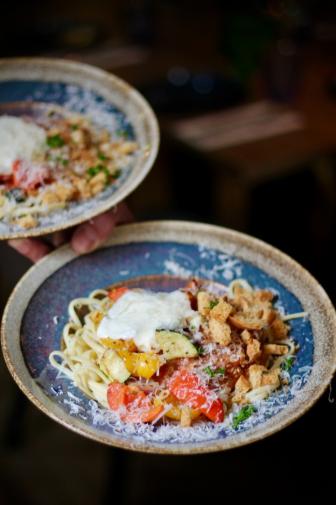 Italian dish at restaurant boccaccio Groningen