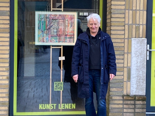 Pop-up raamgalerie Kunstuitleen